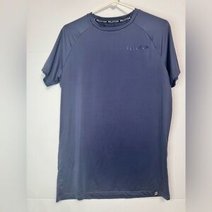 Peloton Athletic Performance Shirt – Men’s Large – Blue Short Sleeve Workout Top
